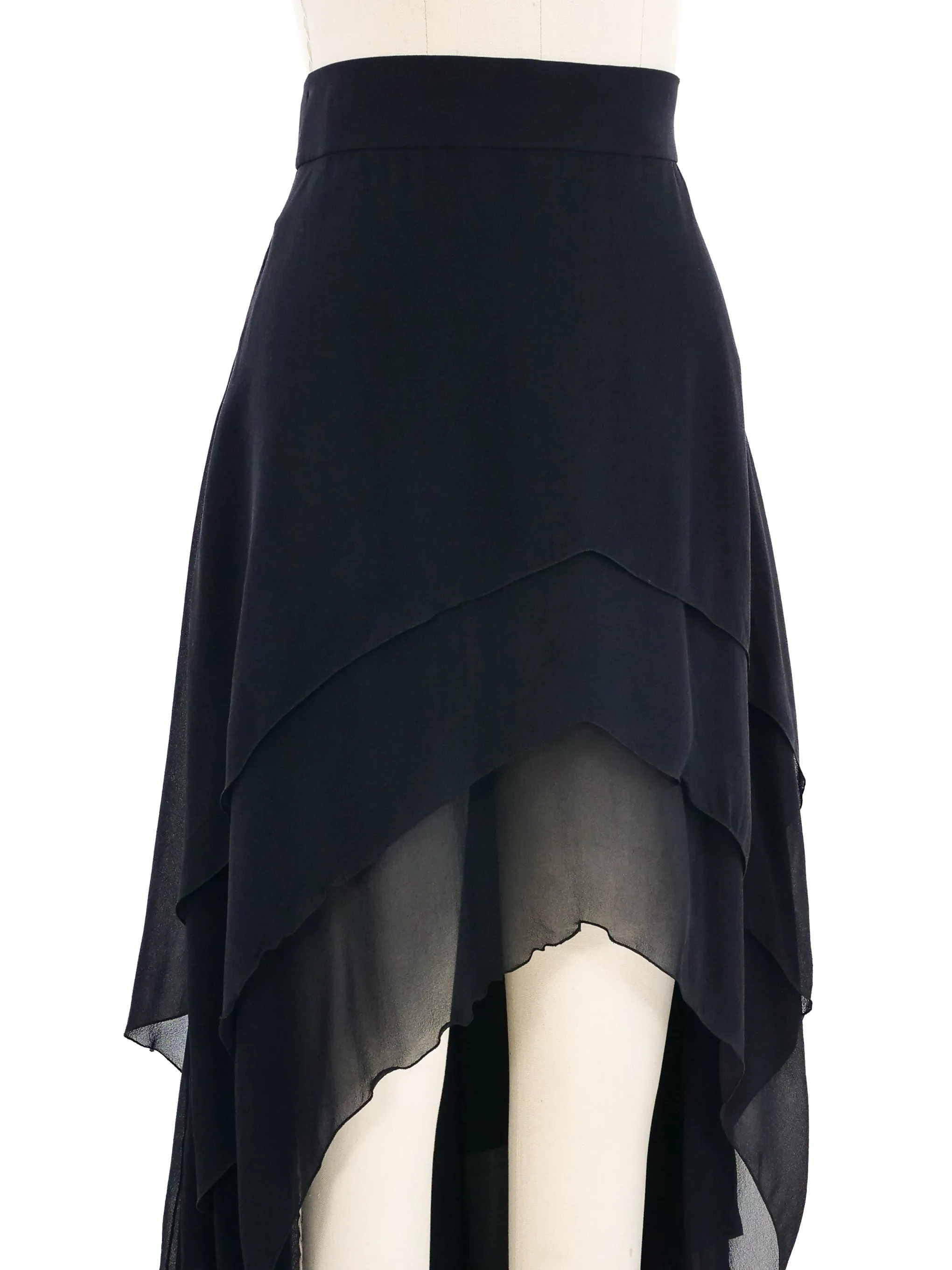 1990s Karl Lagerfeld Layered Chiffon Skirt