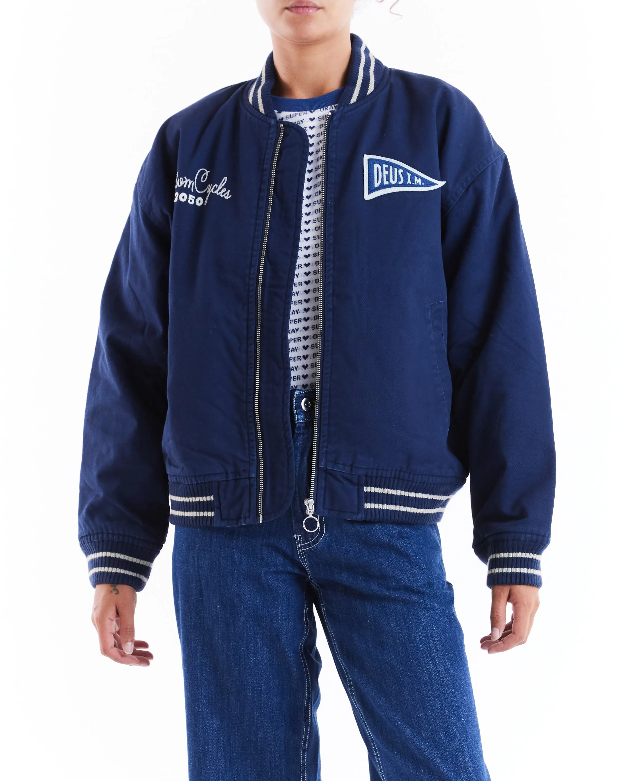 2nd Hand Bomber - Mechanic Blue