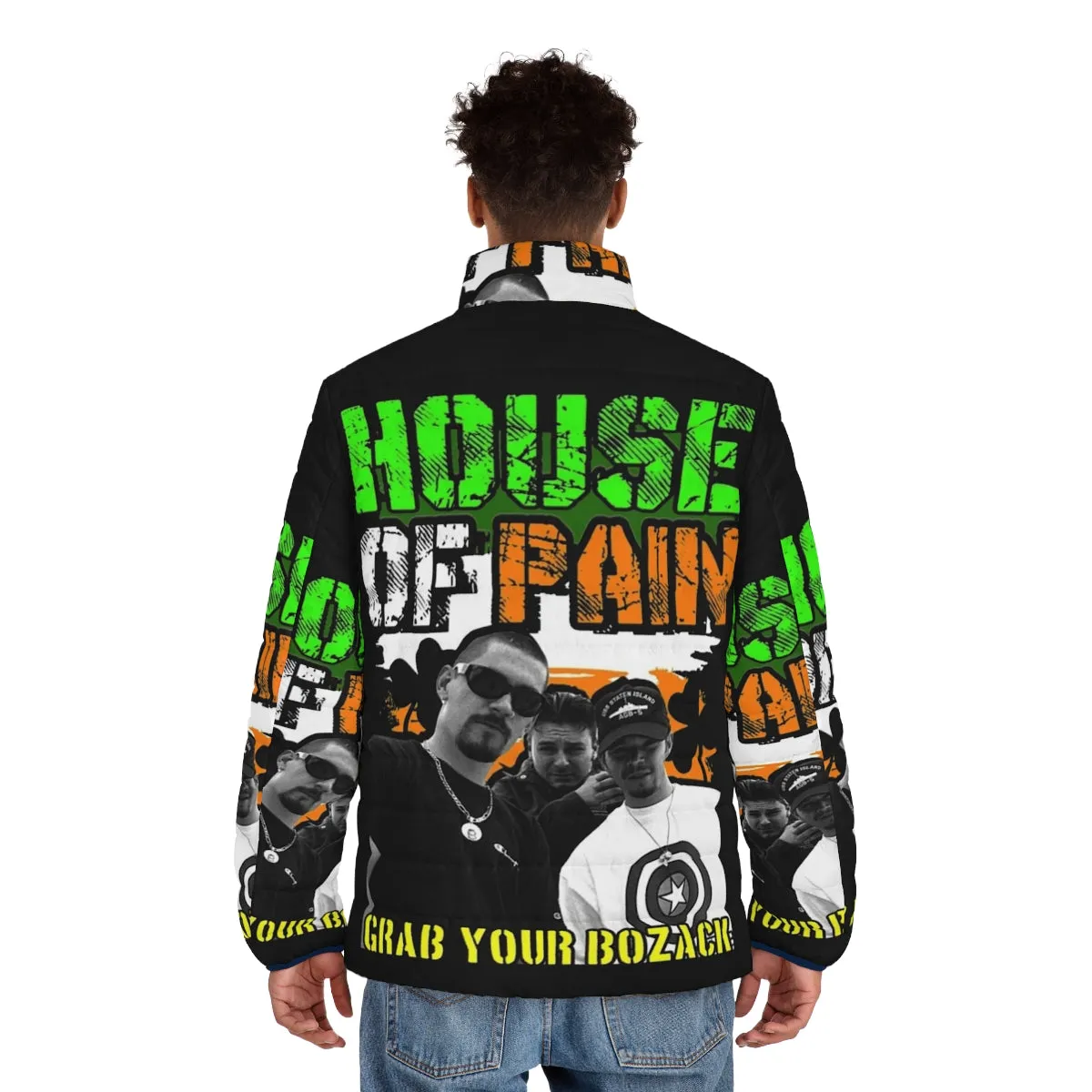 90s Inspired House Of Pain Long Sleeve Puffer Jacket