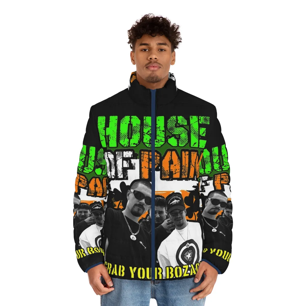 90s Inspired House Of Pain Long Sleeve Puffer Jacket