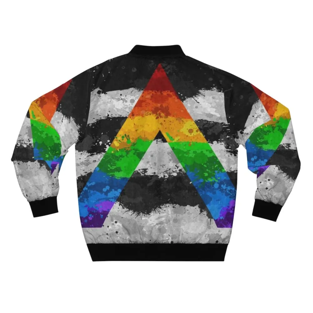 Abstract LGBT Ally Pride Bomber Jacket