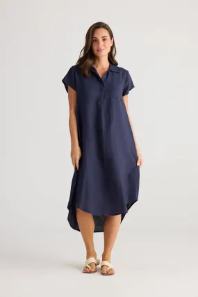 Ahoy Linen Tunic Dress