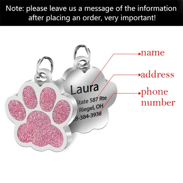 Anti-lost Custom Dog ID Tag Accessories