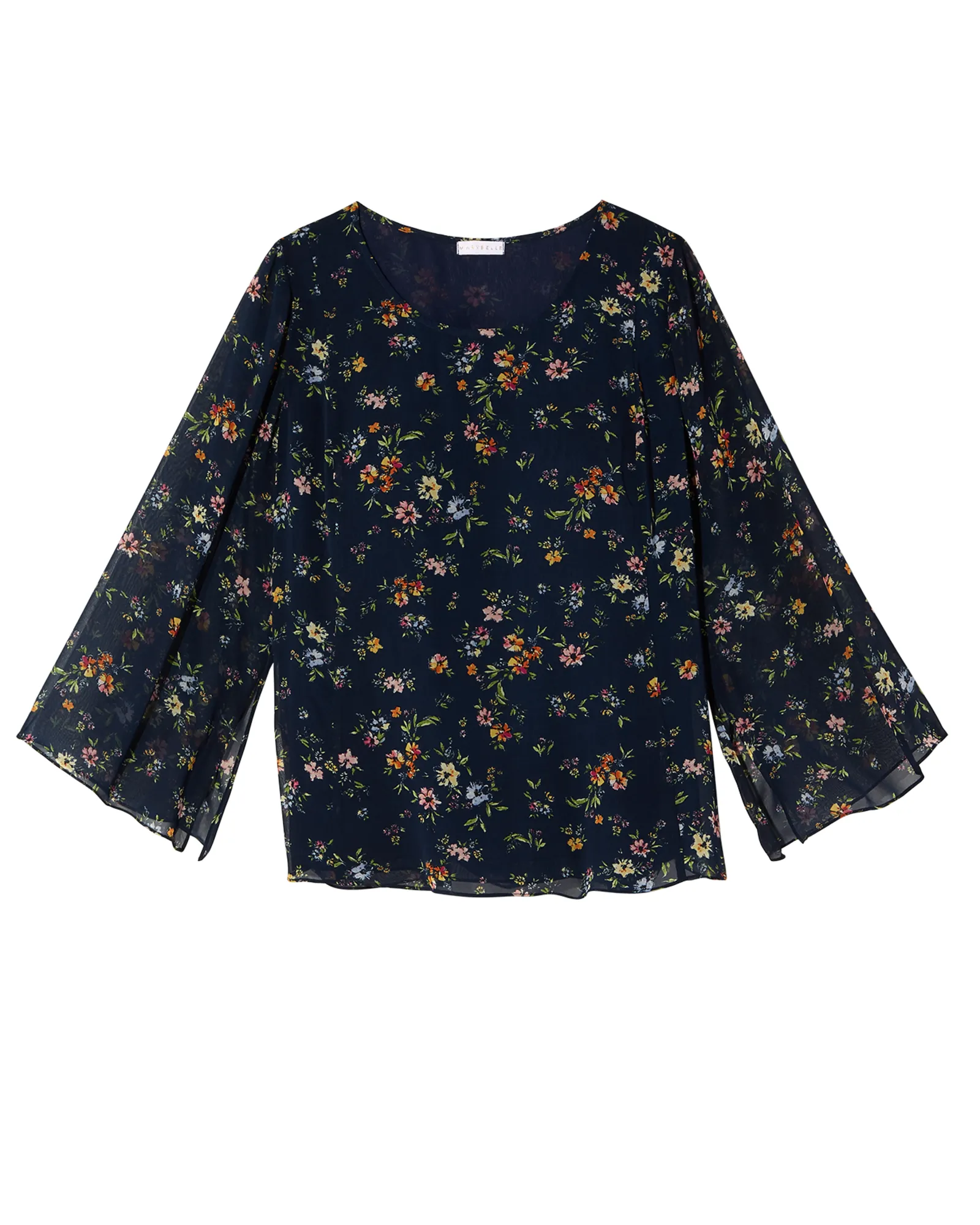 Bella Blouse | Navy / Red