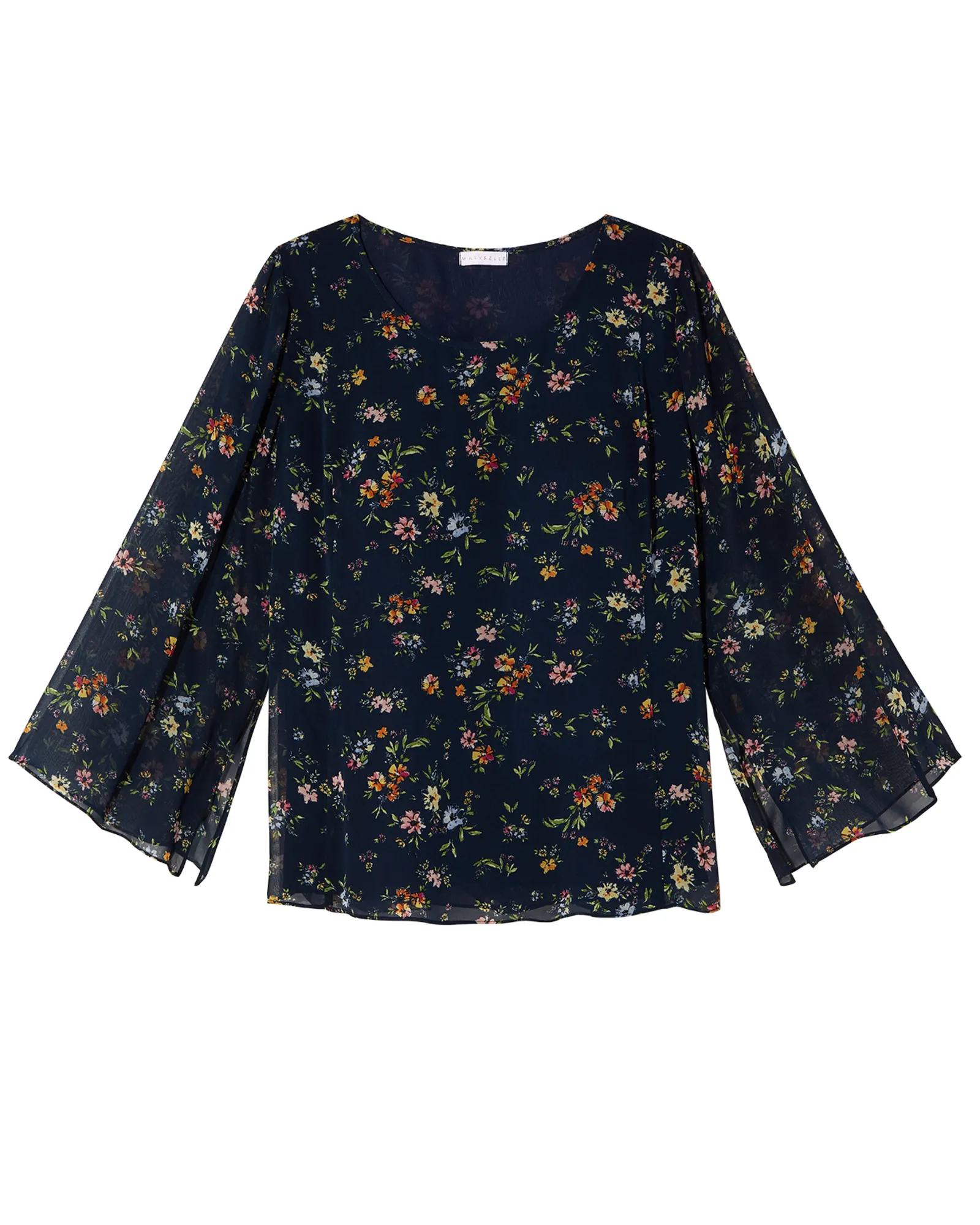 Bella Blouse | Navy / Red