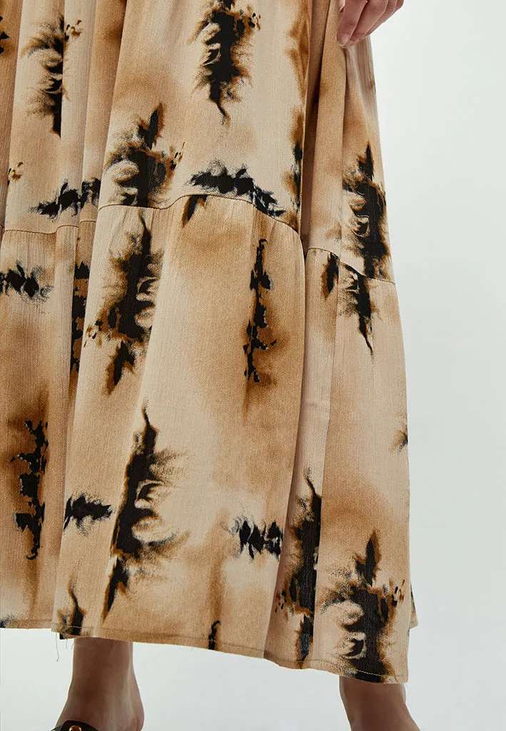 Bina Smock Skirt - Cuban Sand Print