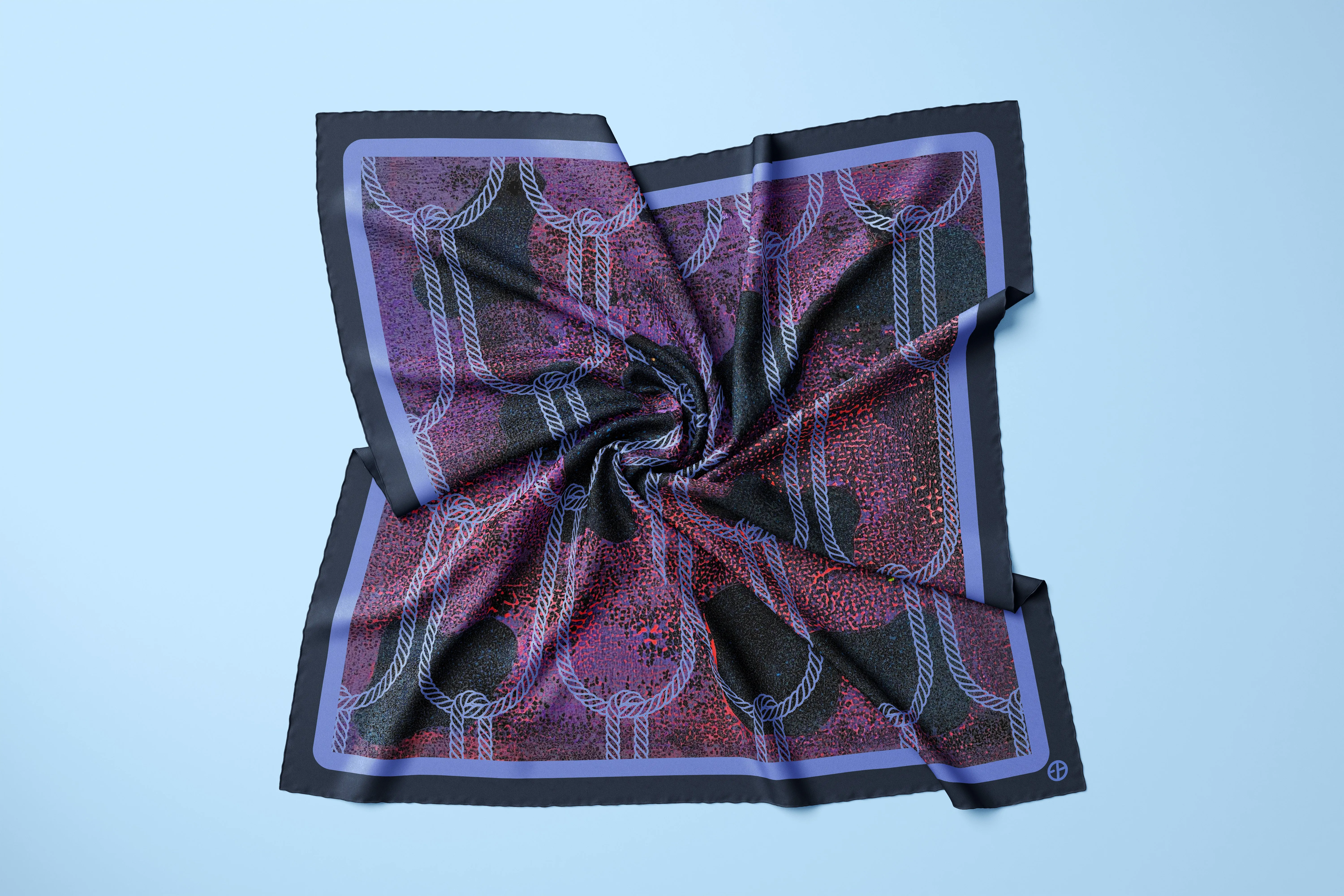 BINAH - 100% Pure Mulberry Designer Silk Scarf 36 inch Square - Hypoallergenic - rawr. - by Esther Bigfoot  - Psychic Self Defense Shield