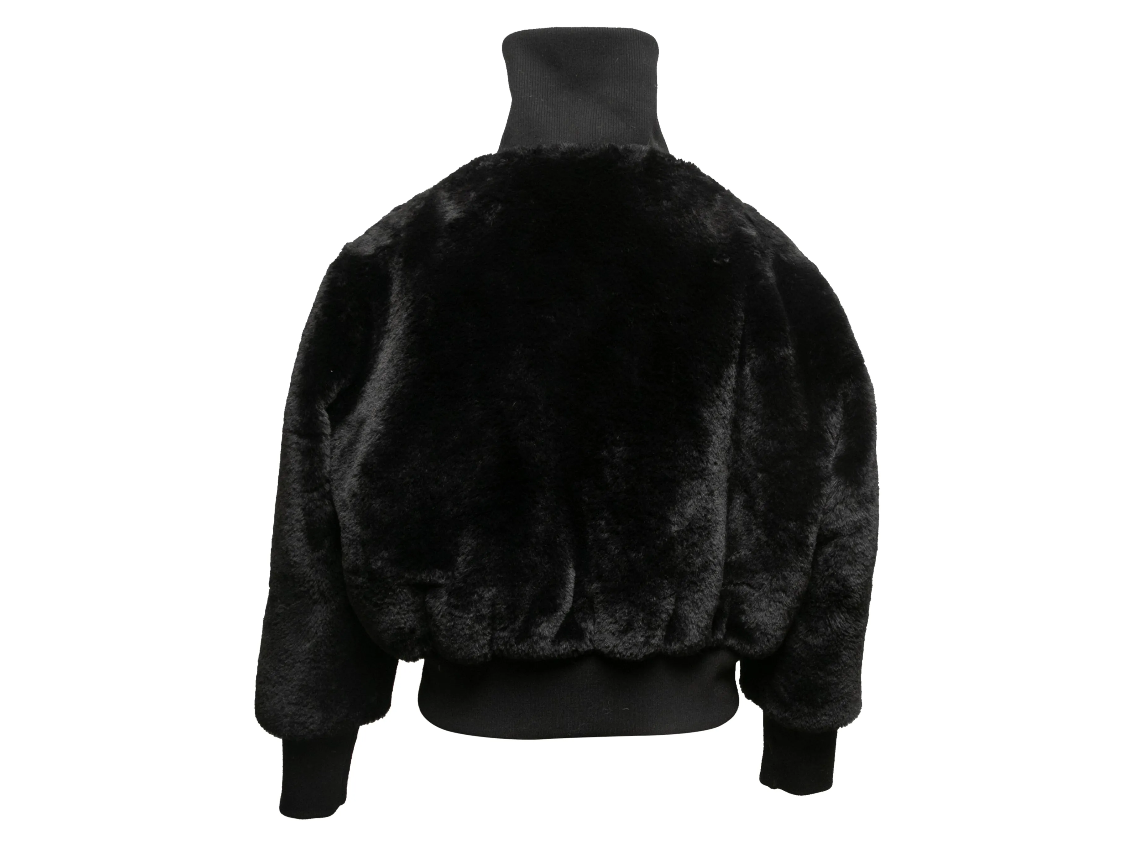 Black Alice   Olivia Faux Fur Bomber Jacket Size US S