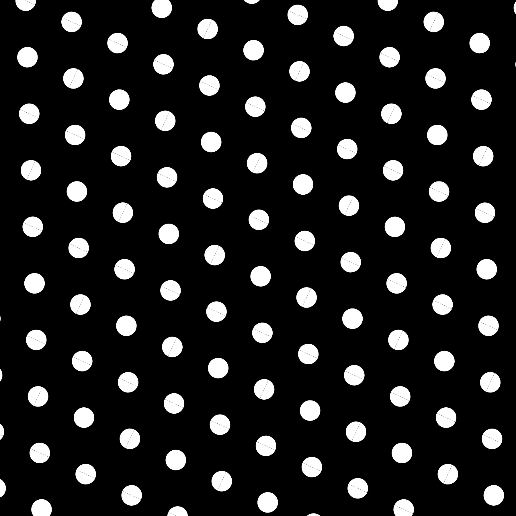 Black & White Polkadot Athletic Skirt