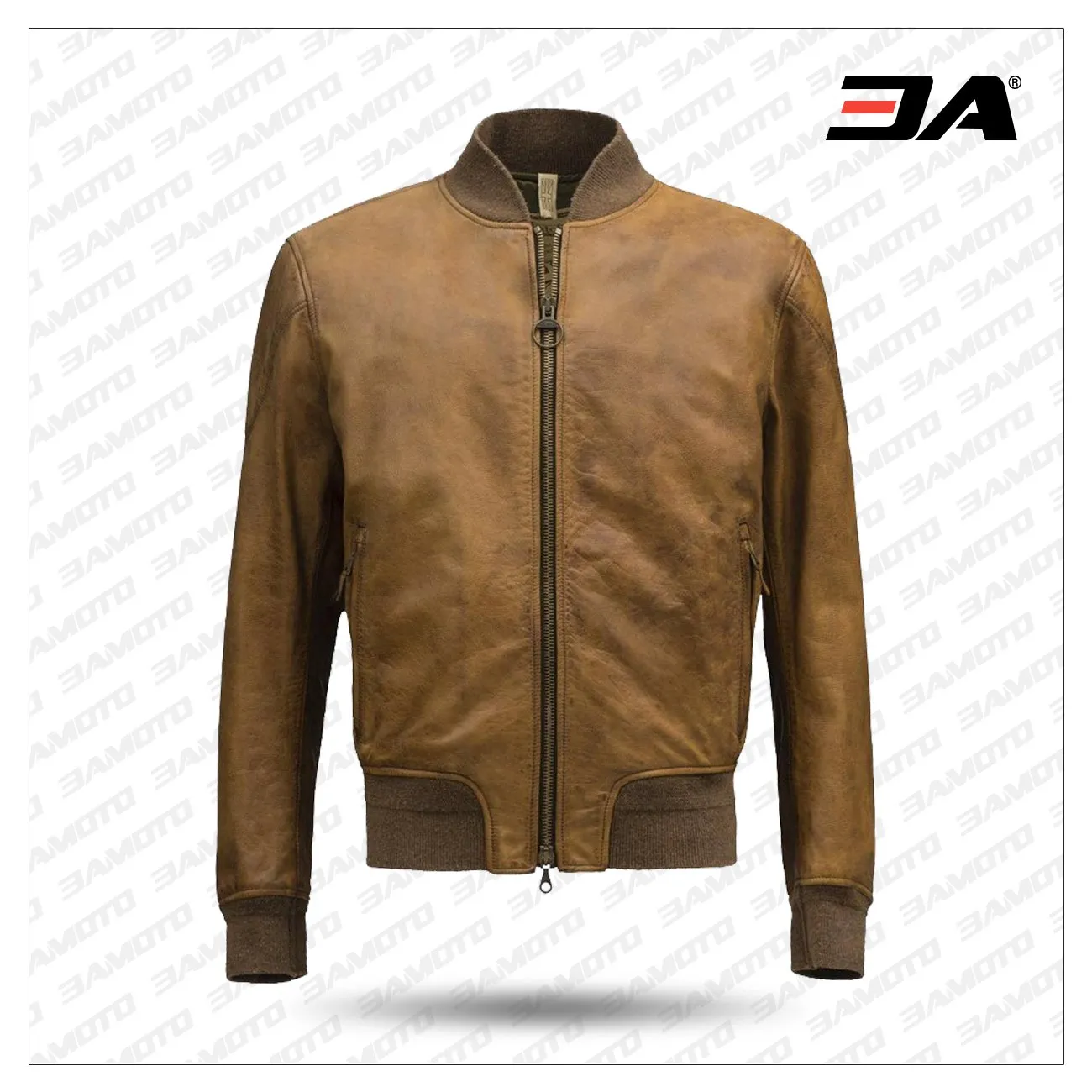 Bomber Brown Fashion Men Leather Jackets