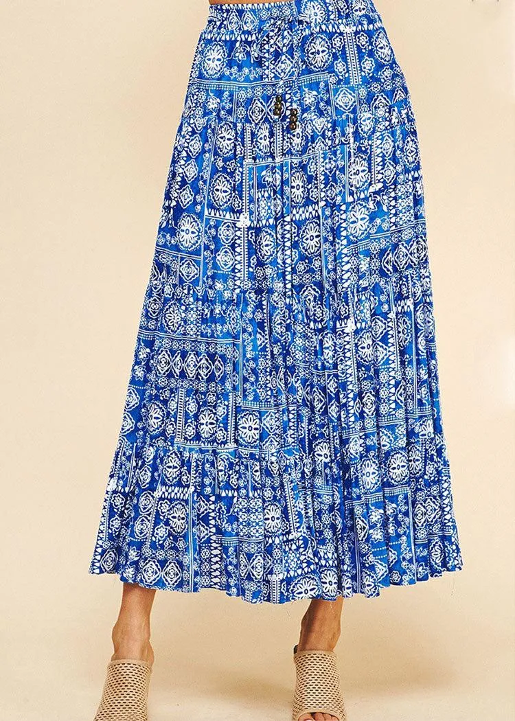 Bora Bora Print Maxi Skirt