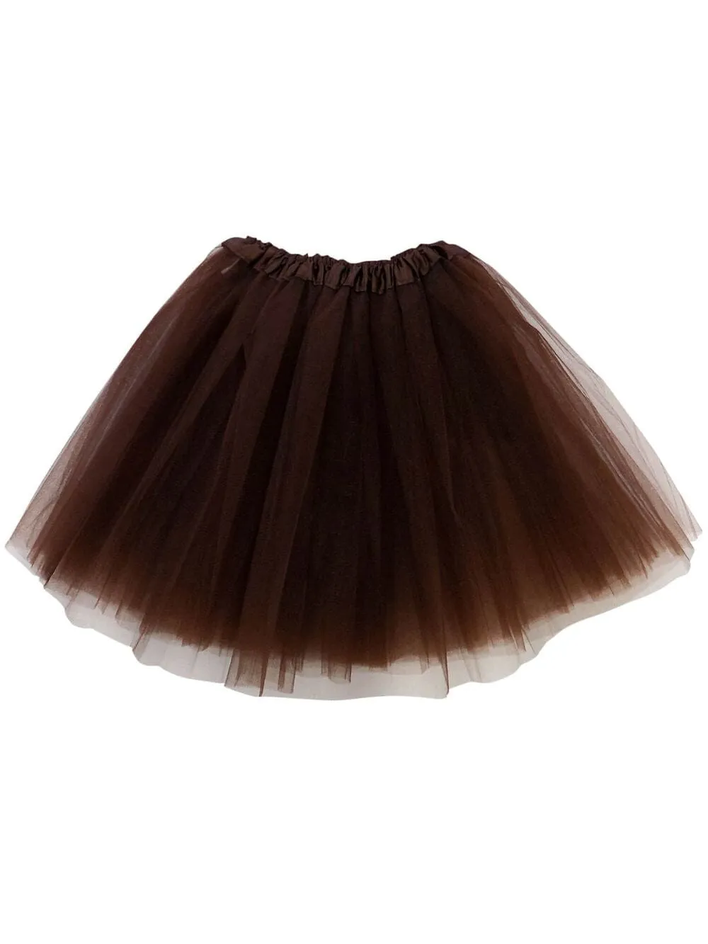 Brown Plus Size Adult Tutu Skirt - Women's Plus Size 3- Layer Basic Ballet Costume Dance Tutus