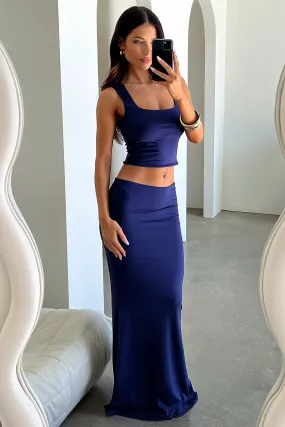 Clementine Maxi Skirt - Navy