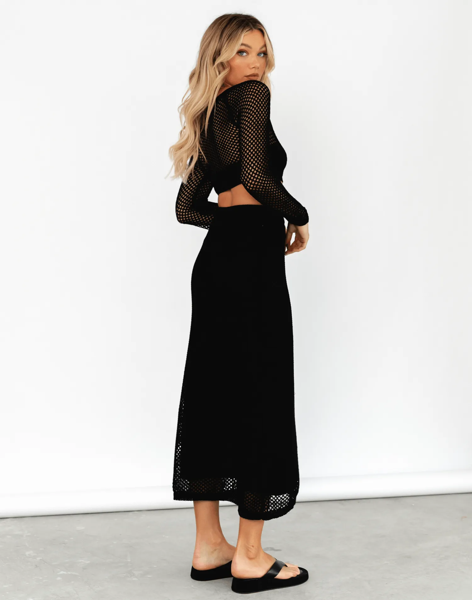 Cyprus Maxi Skirt (Black)