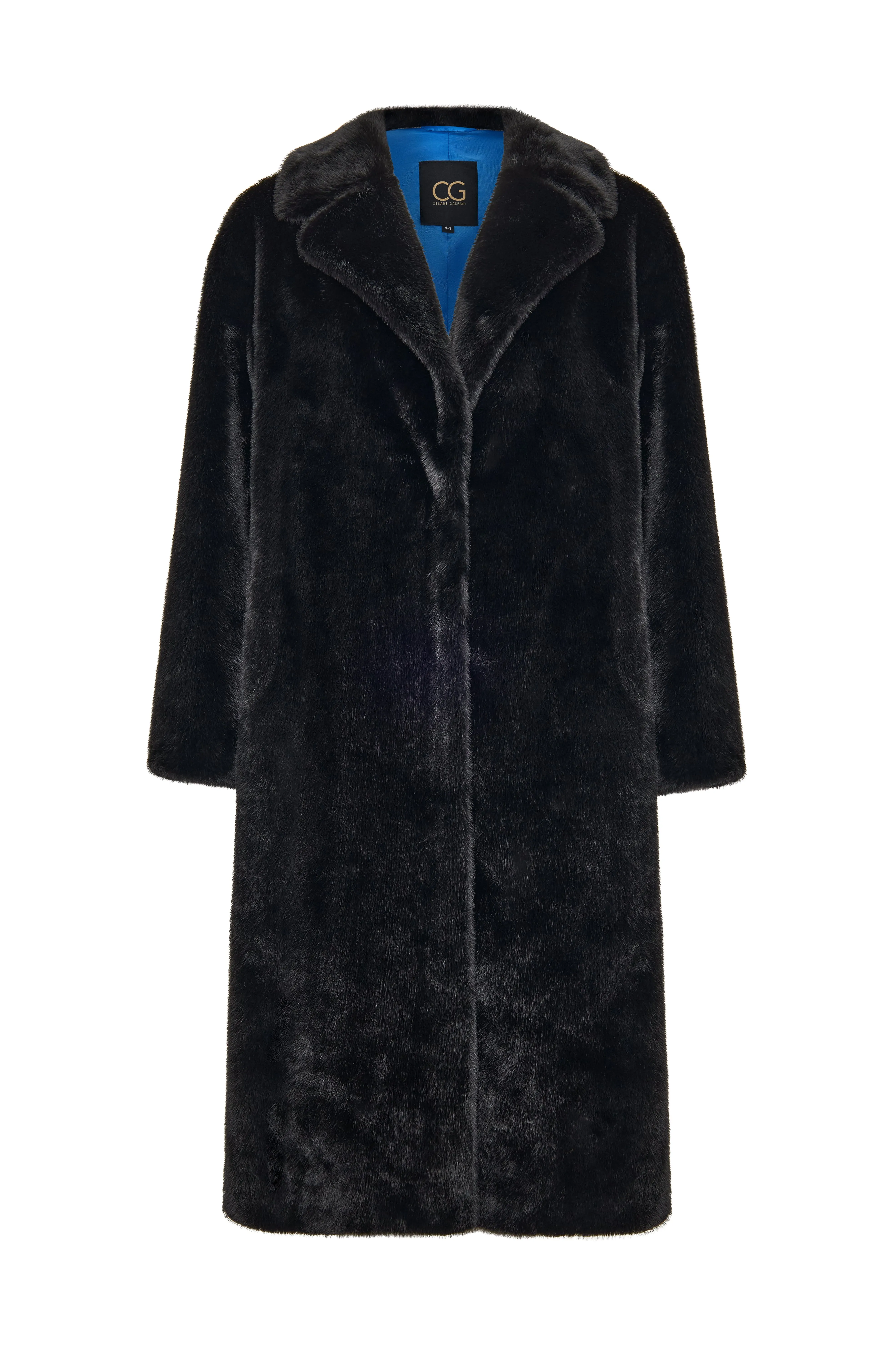 Deluxe Long Back Print Coat Lovers - Black