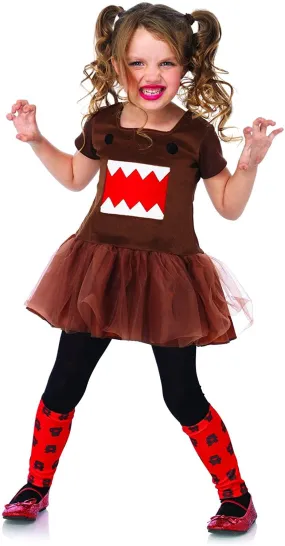 Domo Dress Child Toddler Costume Brown