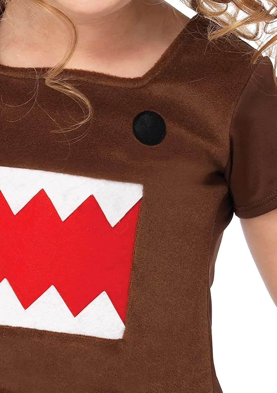 Domo Dress Child Toddler Costume Brown