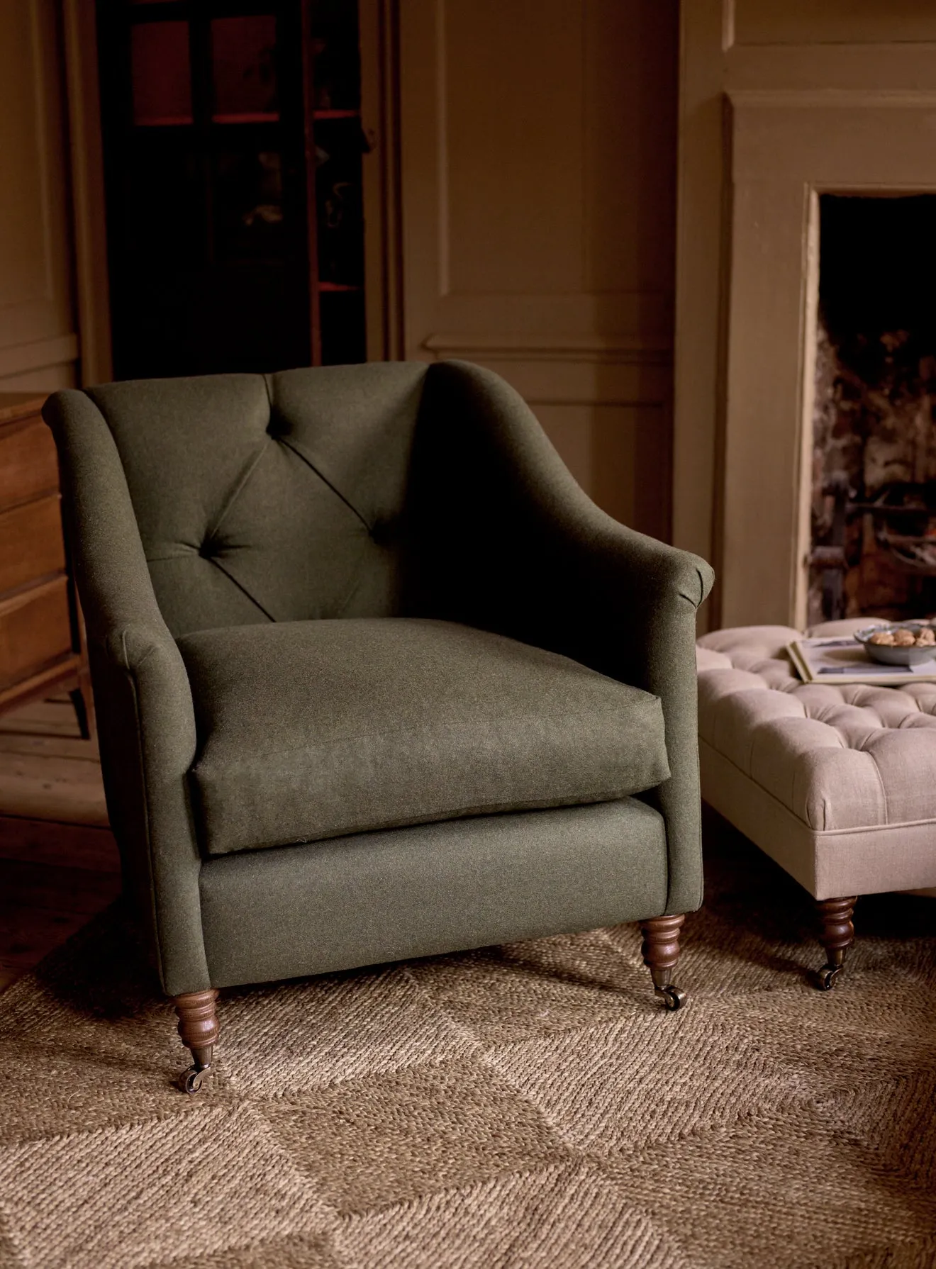 Elbert Armchair, Natural Wool