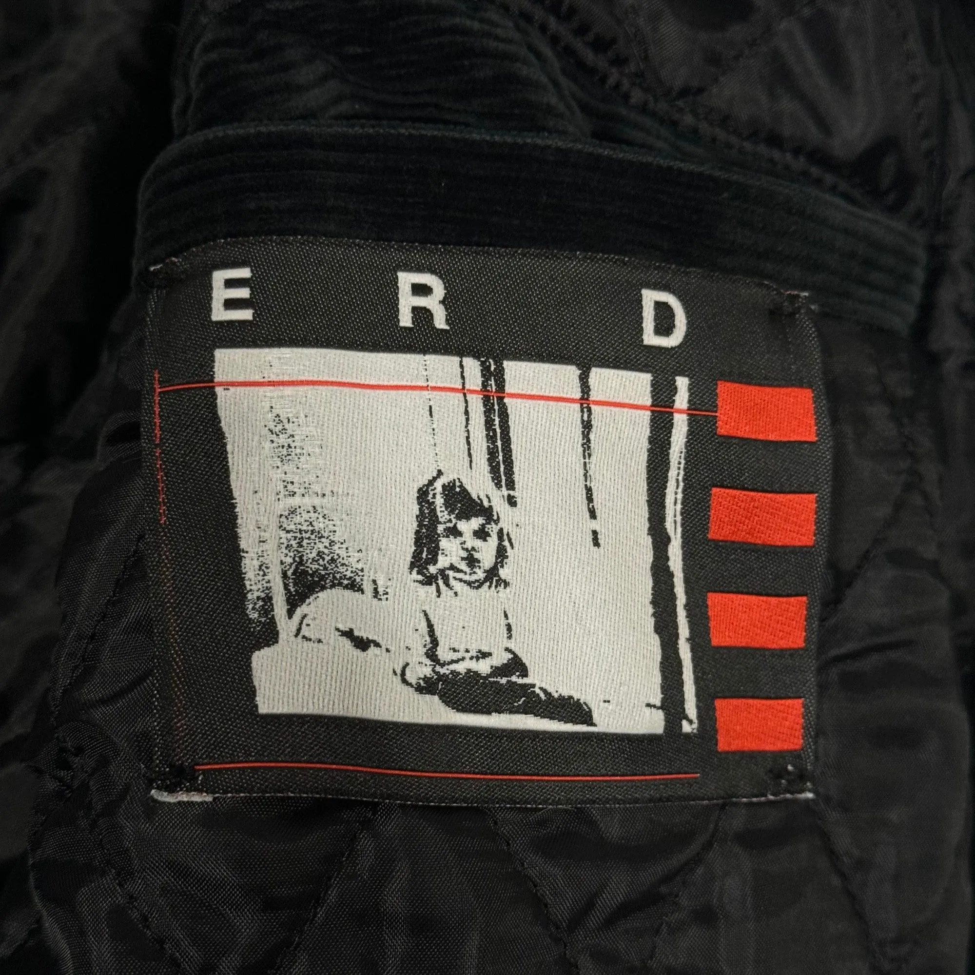 E.R.D. Embroidered Corduroy Barbara Bomber Jacket