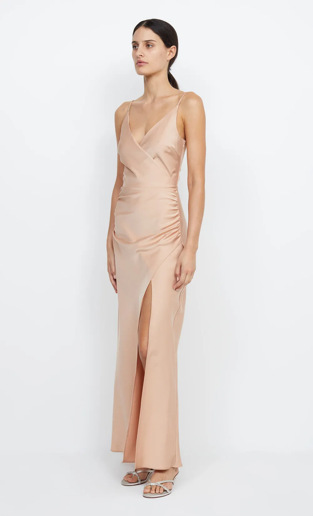 ETERNITY V MAXI DRESS - ROSE GOLD