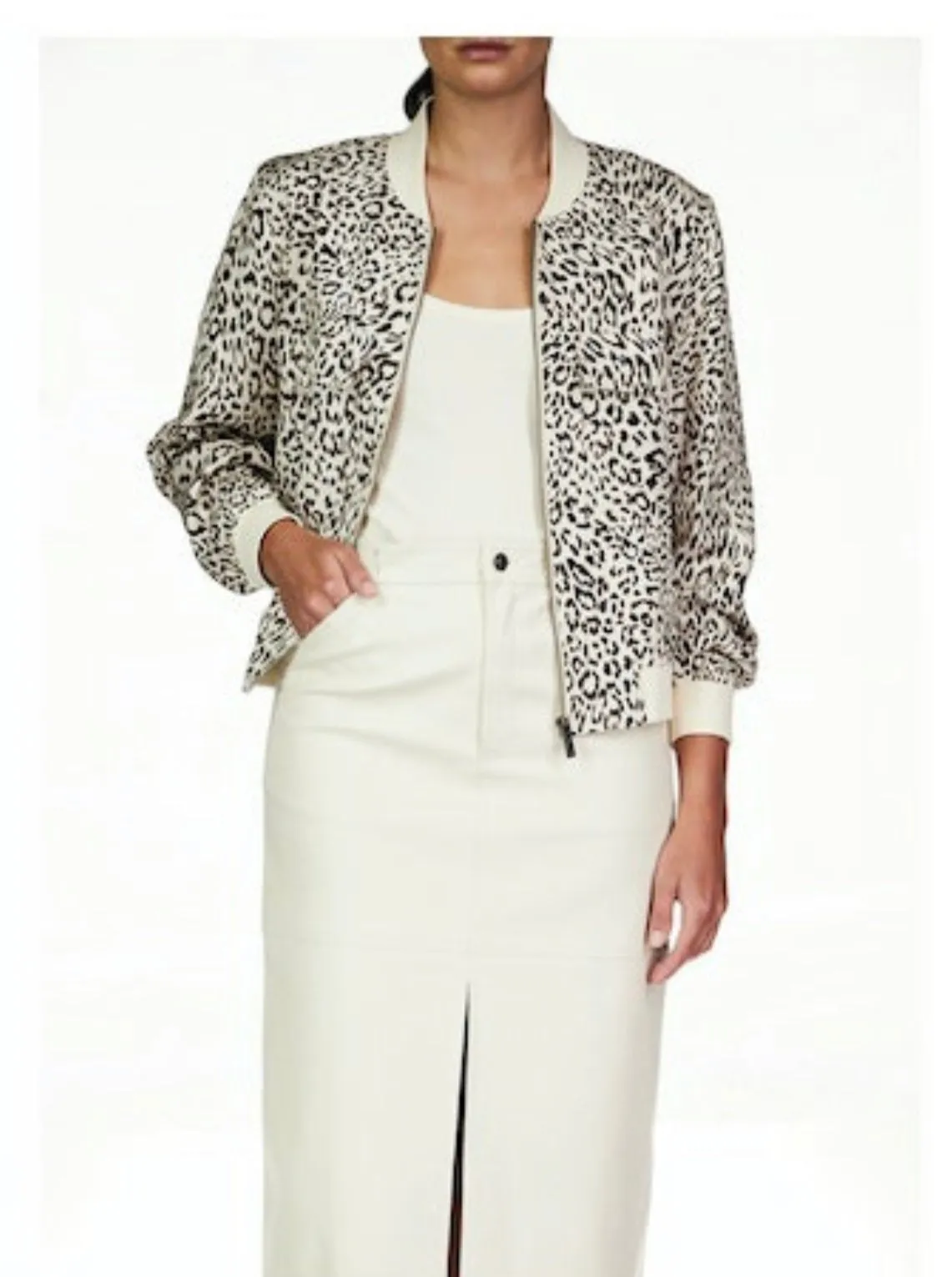 Eve Spots Leopard Bomber Jacket