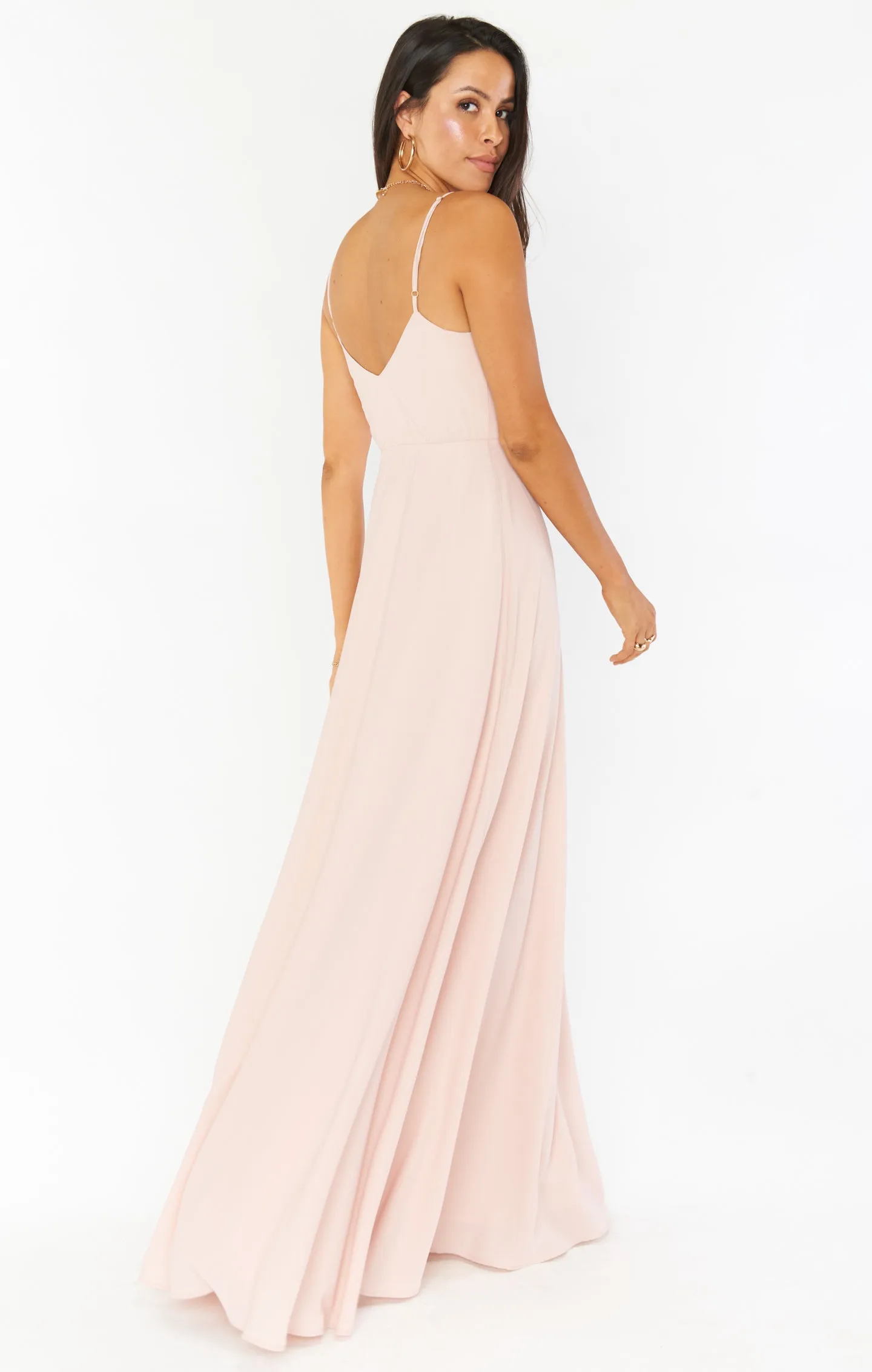 Faith Maxi Dress ~ Dusty Blush Crisp