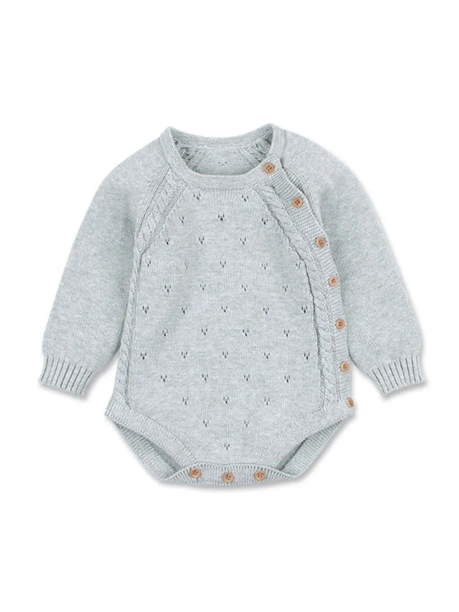 Fall Baby long sleeve Crochet Knitted Onesies