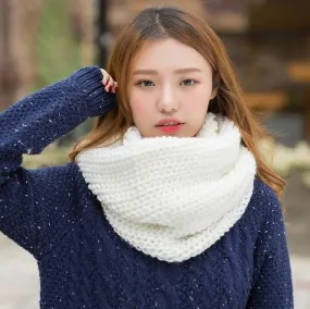 Fashion Collar Knitted Winter Scarf #FS-1