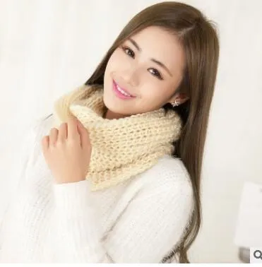 Fashion Collar Knitted Winter Scarf #FS-1