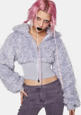 Fluffy Faux Fur Jacket