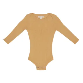 Grown Ribbed Essential Bodysuit - Dijon