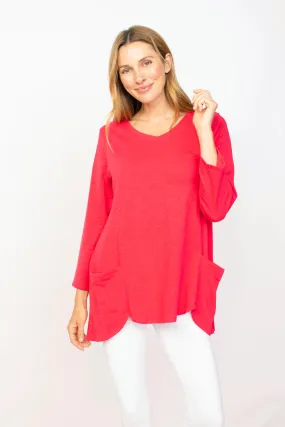 Habitat, 27637 Pocket V-Neck Tunic, Rose