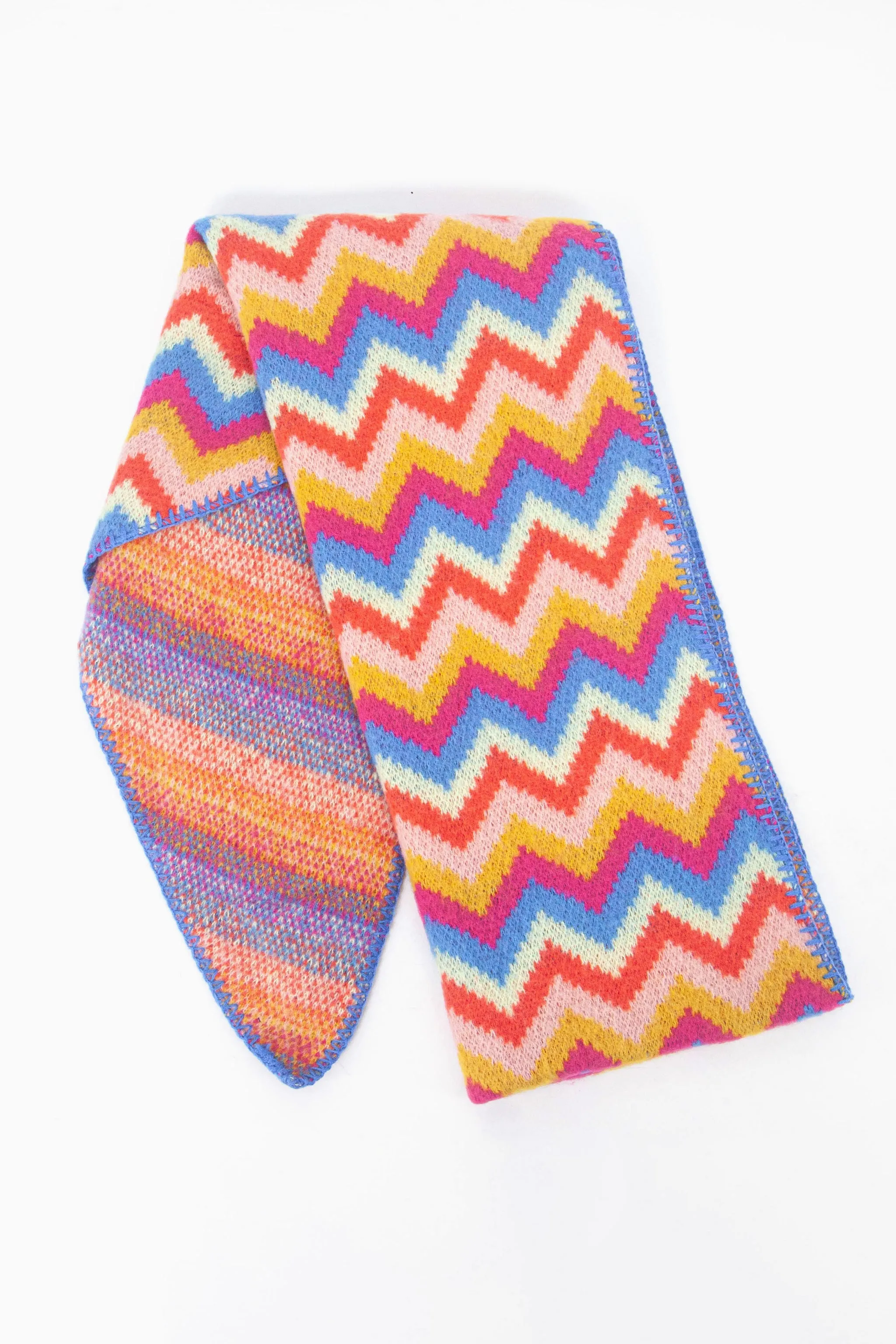 Honor Heavyweight Scarf - Multi, Zig Zag