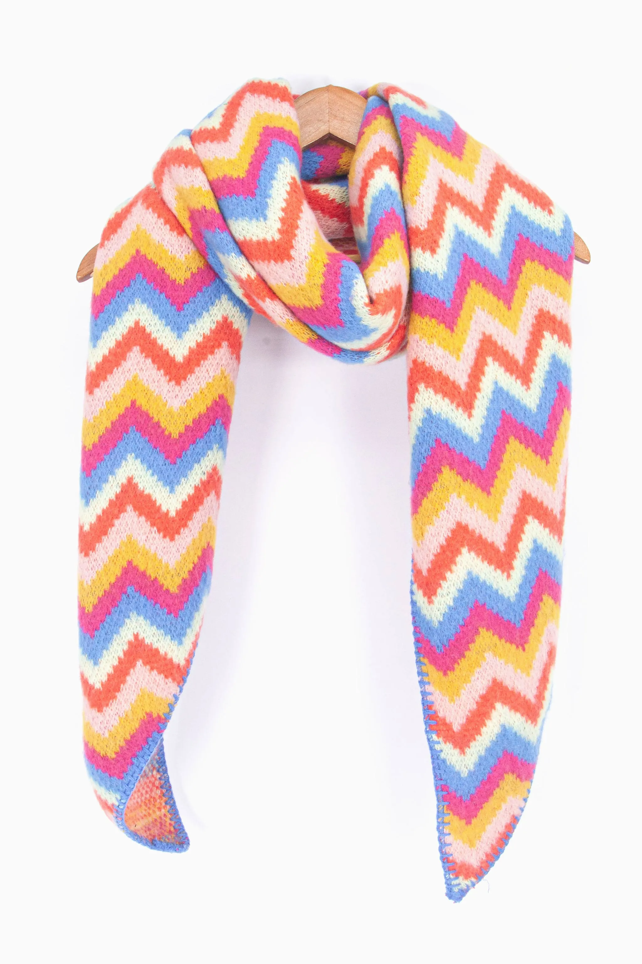 Honor Heavyweight Scarf - Multi, Zig Zag