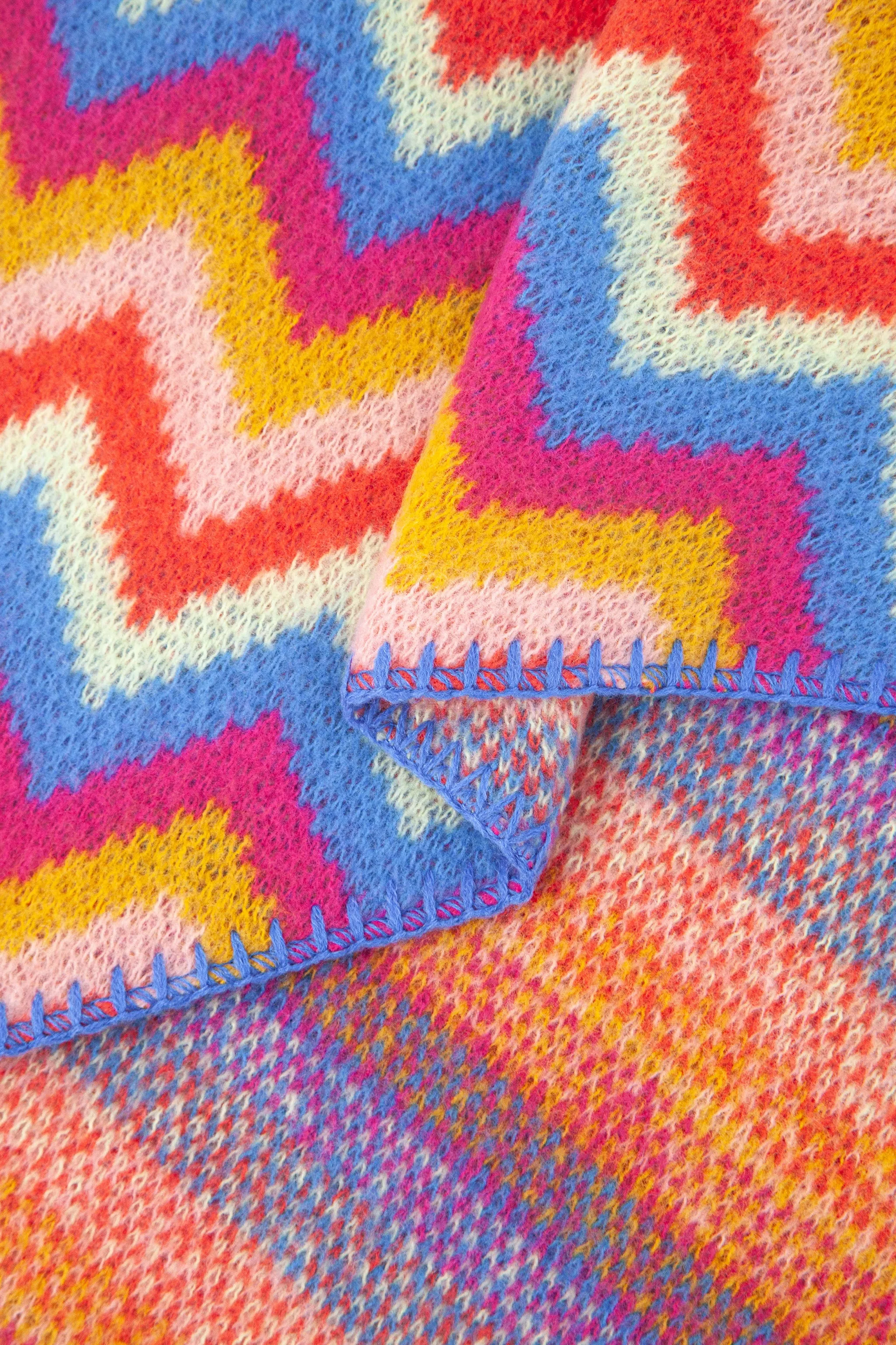 Honor Heavyweight Scarf - Multi, Zig Zag