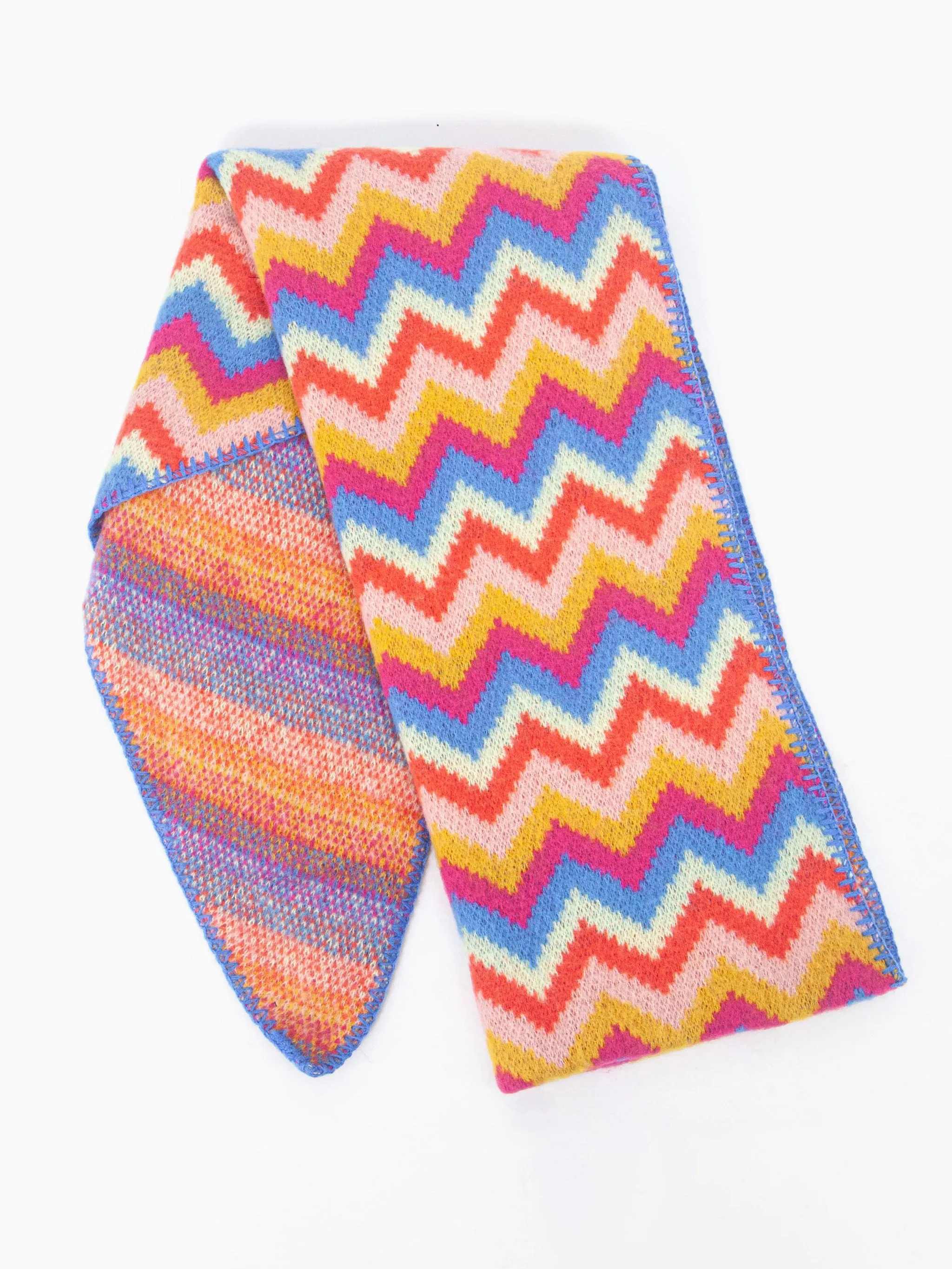 Honor Heavyweight Scarf - Multi, Zig Zag