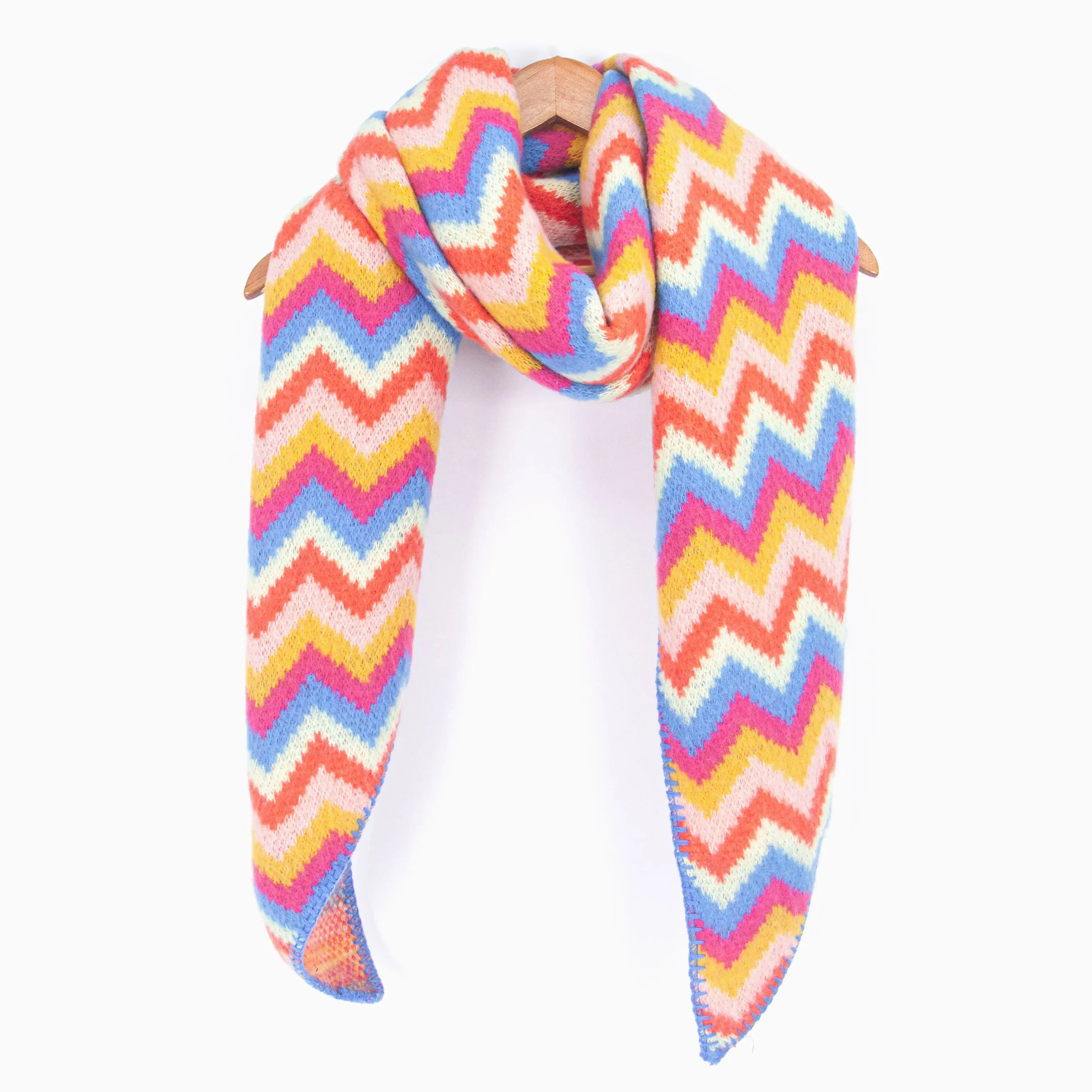 Honor Heavyweight Scarf - Multi, Zig Zag