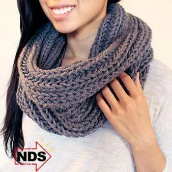 Infinity Knit Loop Scarf - Stay Warm in the Winter!