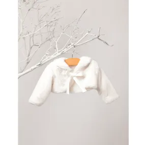 Ivory Faux Fur Bolero