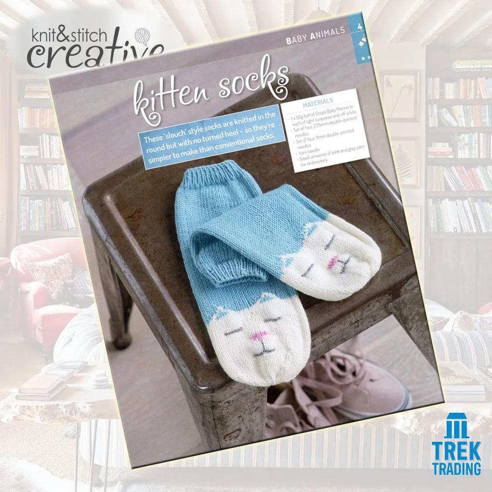 Knit & Stitch Creative - SP002 Baby Animals Special Fox Cub Scarf & Mittens Set