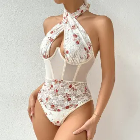 Lace Floral Bodysuit