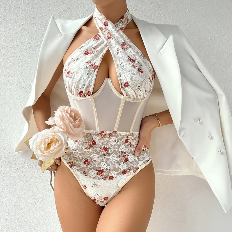 Lace Floral Bodysuit