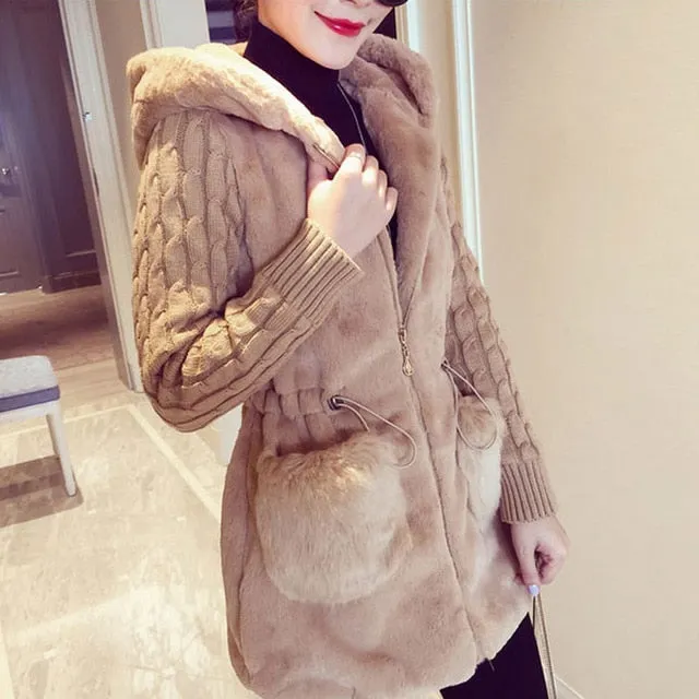 Ladies Faux Fur Coat