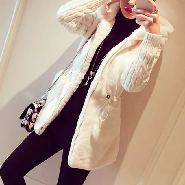 Ladies Faux Fur Coat