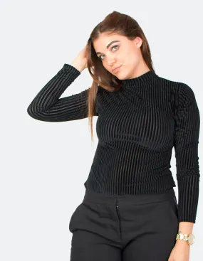 Long Sleeve Black Bodysuit