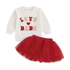 Love Babe Tulle Skirt Toddler Set