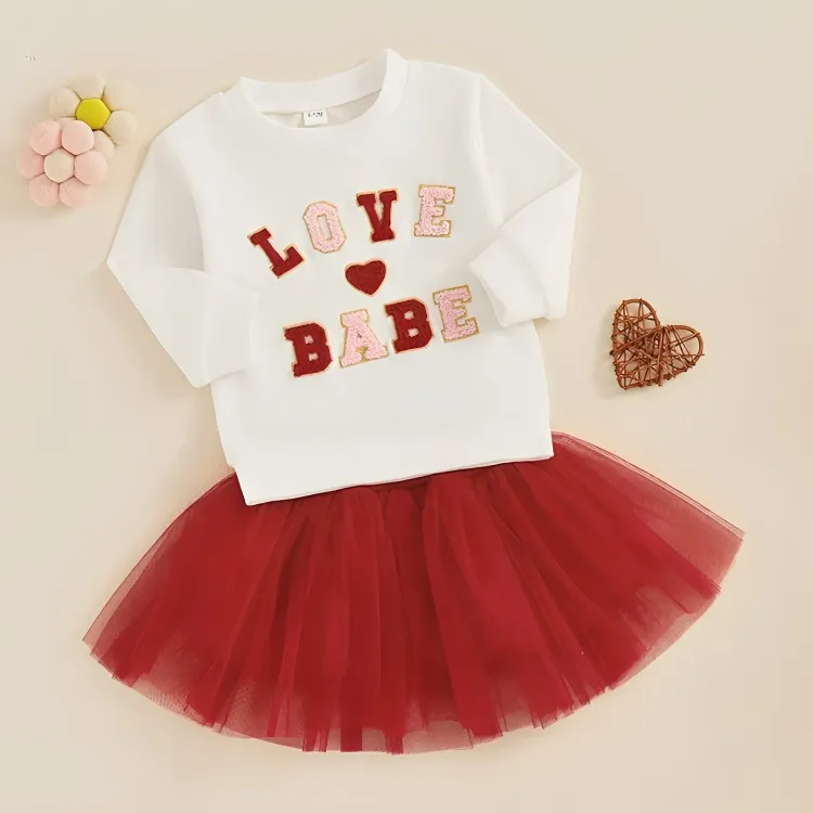 Love Babe Tulle Skirt Toddler Set