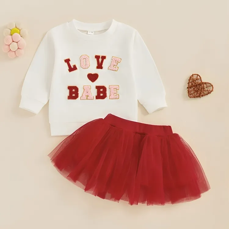 Love Babe Tulle Skirt Toddler Set