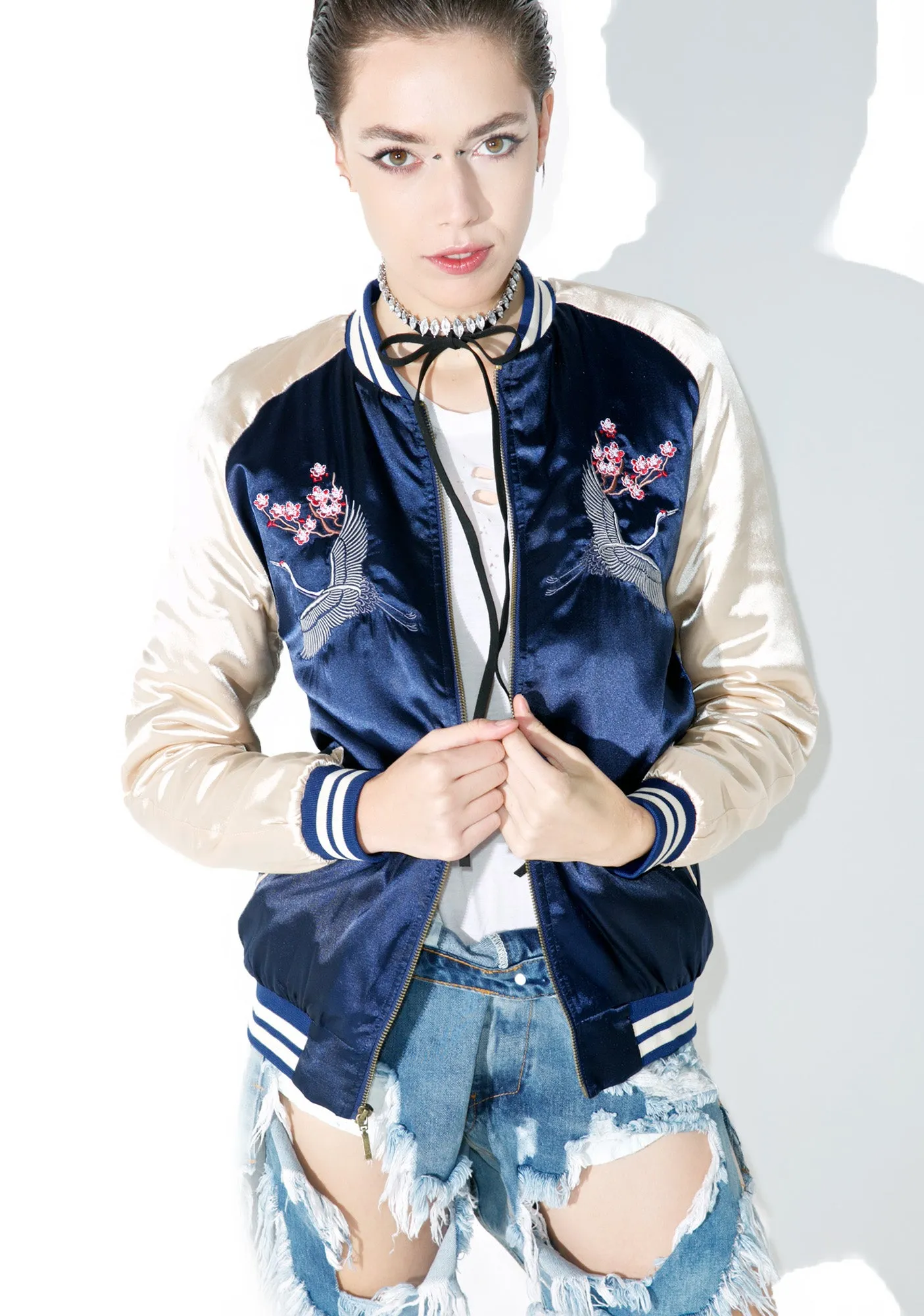 Lucky Crane Bomber Jacket