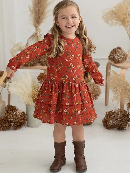 Mabel   Honey Little Lady Floral Woven Dress